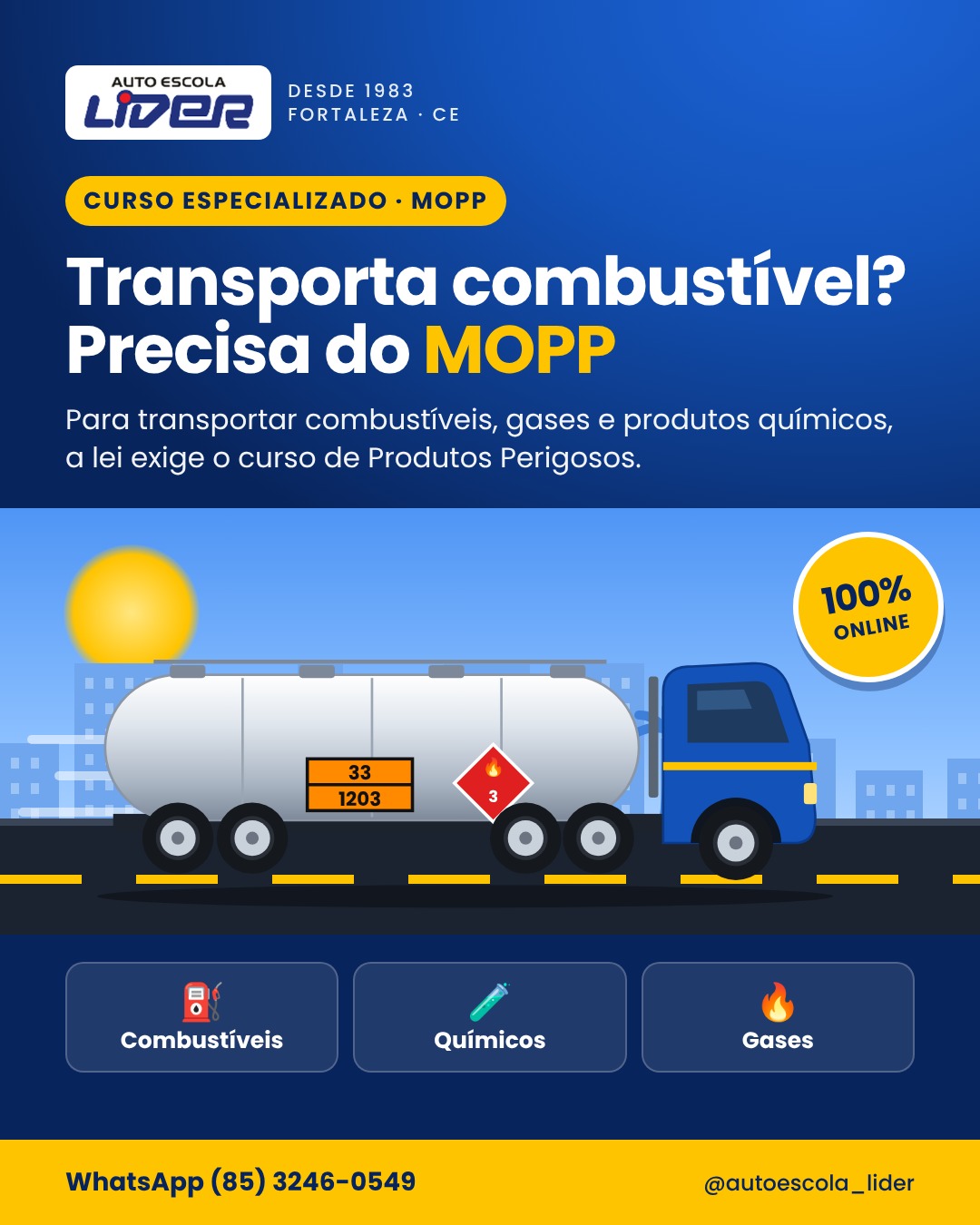 Formação (MOPP) – Movimentação Operacional de Produtos Perigosos
