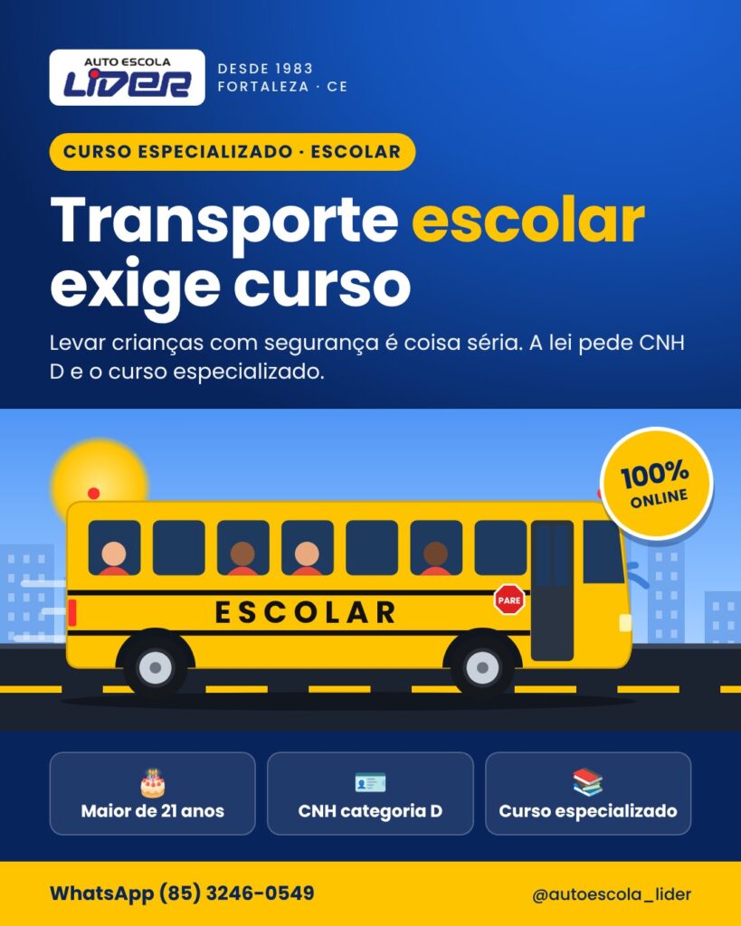 Formação Condutor Especializado em Transporte de Escolares