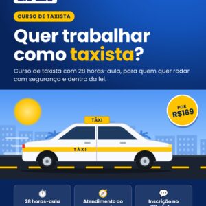 Curso para Taxista e Motoristas por Aplicativo