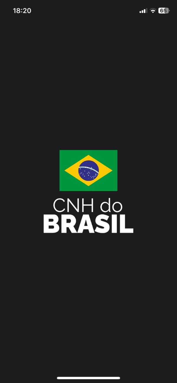 Tela de abertura do app CNH do Brasil